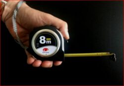 Rolmaat 8 meter compact zwart magneet