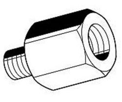 Verloopmoer M 6 bndr. - M 8 btdr.
