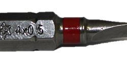 4 insert bit sleuf 4,0 x 0,5 mm