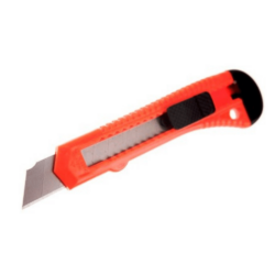 Afbreekmes 18 mm wegwerp rood