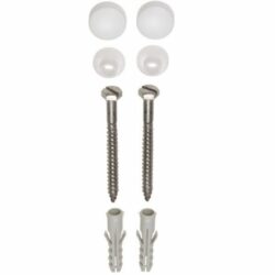 Toiletpotset RVS zeskant wit