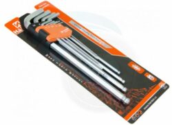 Inbusset 1,5-10 mm haaks 9-dlg extralong