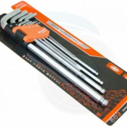 Inbusset 1,5-10 mm haaks 9-dlg extralong